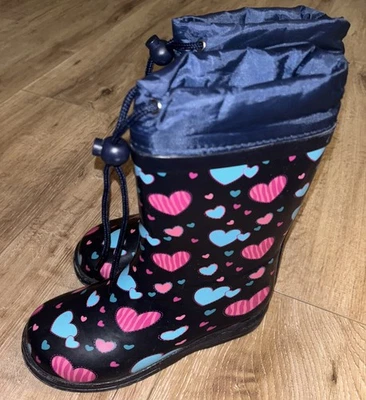 girls warm lined wellies size 29 - Image 1 of 4