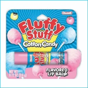 Charms Fluffy Stuff Lippenbalsam mit Zuckerwattegeschmack 0,12 Oz. – Neuheit Candy Lip C - Bild 1 von 14