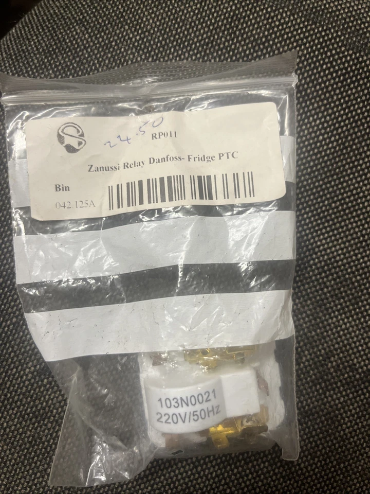 Zanussi Relay Danfoss Fridge PTC 4.8mm Terminals  103n0021 - Image 1 of 1