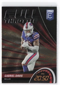 2022 Donruss Elite Gabriel Davis #FT18 Full Throttle Green Buffalo Bills - Foto 1 di 2