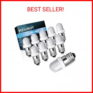 E10 Led Bulb Flashlight Bulbs (10ct) E10 Mini Led Bulb 3V 3.8V 4.5V DC/AC for Ph - Picture 1 of 2