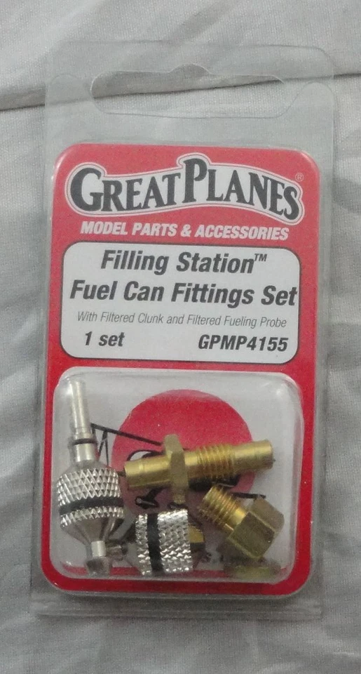 Great Planes Filling Station Fuel Can Fittings Set GPMP4155 - Image 1 of 1