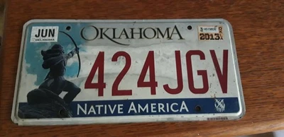 plaque immatriculation américaine Oklahoma Usa american license plate - Photo 1/4