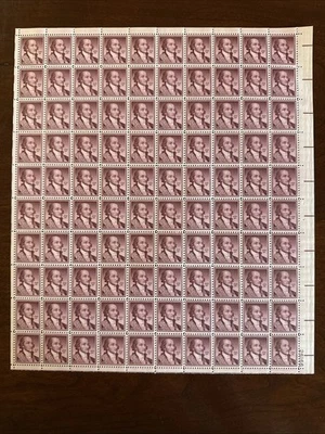 #1046 15c JOHN JAY ISSUE PANE OF 100 MNH XF LIBERTY ISSUE PO FRESH.   KC03 - Image 1 of 4