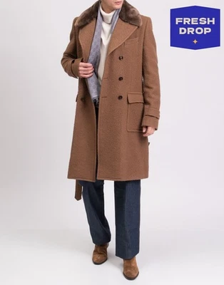 PVP €3450 DOLCE & GABBANA Abrigo Casentino IT52 US42 XL Mezcla de Lana Hecho en Italia Foto 1 de 4