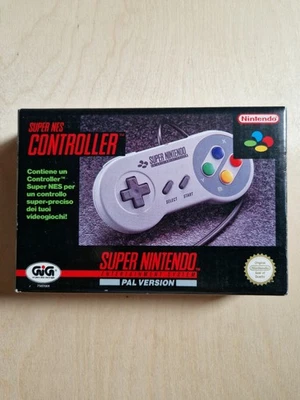 CONTROLLER JOYPAD SUPER NINTENDO CON SCATOLA ITALIANA GIG - Immagine 1 di 4