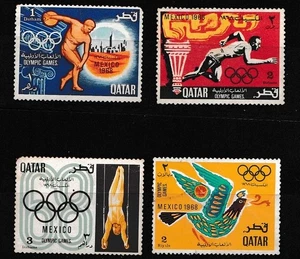Briefmarken Katar Olympische Spiele 1968. - Bild 1 von 2