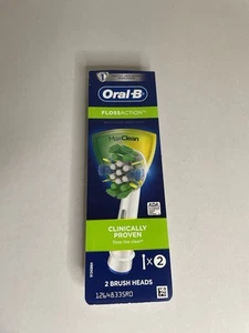 Oral-B Floss Action Replacement White Toothbrush Heads Pack of 2 Heads - Picture 1 of 4
