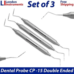 Periodontal CP-15 Probe Color Coded Screening Probes Dental Examination Tools X3 - Picture 1 of 6