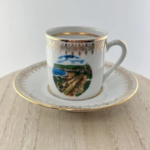 Porcelaines D’art Monaco Monte Carlo Demitasse Tasse & Untertasse Nice France Fait - Bild 1 von 13