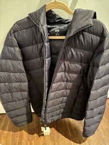 Uni Qlo Ultra Light Down Dark Blue Zip Up Coat-XL -NWT - Picture 1 of 6