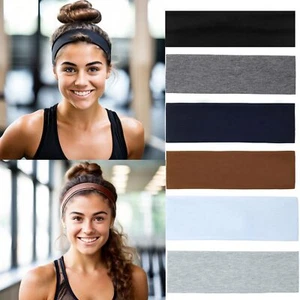 6PCS Headbands for Women Non Slip - Fashion Elastic Sports Hair Bands for Wom... - Picture 1 of 6