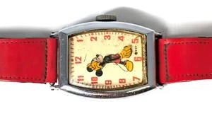 Vintage Ingersoll Mickey Mouse US Time Walt Disney Handaufzug Uhr - Bild 1 von 5