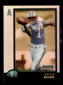 1998 BOWMAN CHROME REFRACTOR ROOKIE KEVIN DYSON OILERS - Picture 1 of 1