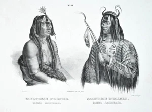 c1850 Indiani Nord America Nativi Americani Bodmer Litografia - Foto 1 di 1