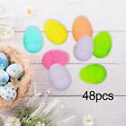 48 pièces œufs de Pâques vides remplissables œufs colorés pour les activités scolaires de fête