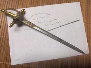 ViNTAGE... ( MESSING BRIEFÖFFNER ) 8" lang mit sehr aufwendigen Designs - Bild 1 von 11