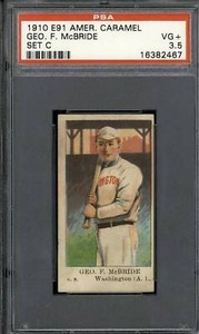 1910 E91-C American Caramel Geo. F. Mcbride