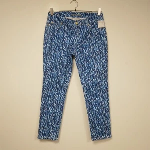 Michael Kors, UK Size 12, Blue Ankle Grazer Trousers 26"L, New w/Tag RRP £120 - Picture 1 of 16
