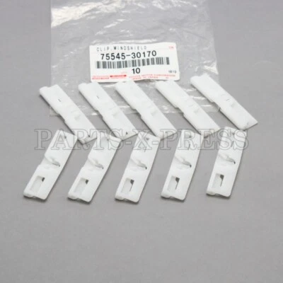 OEM GENUINO TOYOTA PRIUS LEXUS PARABRISAS EXTERIOR CLIPS DE MOLDURA - 10 PC Foto 1 de 4