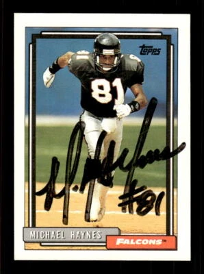 1992 Topps #265a Michael Haynes HAND SIGNED AUTO - Image 1 of 2