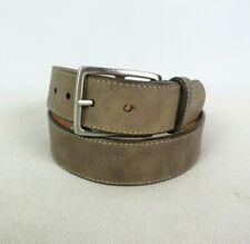 MARTIN DINGMAN Brownish Gray Casual Rustic Leather Belt Sz 32 USA Made
