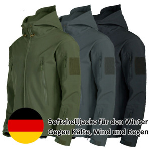 Herren Softshell Jacke Winterjacke Regen Outdoor 4 Farben M/L/XL/XXL/3XL/4XL