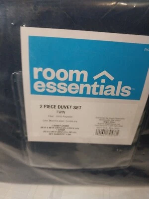 Juego de edredón Room Essentials 2 piezas azul marino Foto 1 de 4
