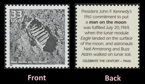 US 3188c Celebrate the Century 1960s Man Walks on the Moon 33c single MNH 1999 - Picture 1 of 1