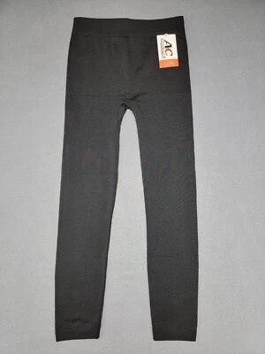 ACTIVE CLUB Woman's NWT Soft Black Leggings / Size Large - X-Large Stretch  - Image 1 of 4