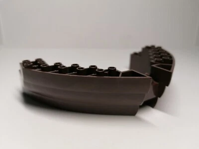 Lego 64645 Dark Brown Boat, Hull Pirates of the Caribbean Part Pièce 4195 - Photo 1/4