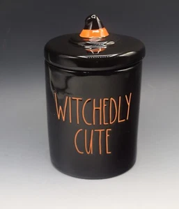 RAE DUNN HALLOWEEN WITCHEDLY CUTE SMALL STORAGE CONTAINER JAR BRAND NEW - Picture 1 of 7