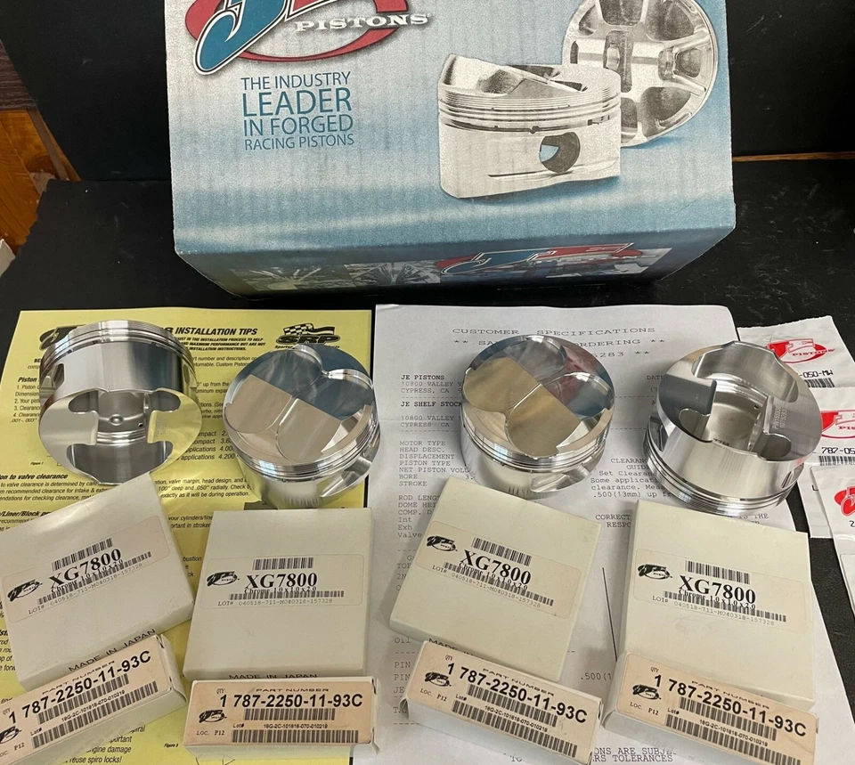 JE 157587 919cc большой отверстие поршень набор 74,00 мм кованый 12:1 1993 1998 HONDA CBR900rr - Изображение 1 из 1