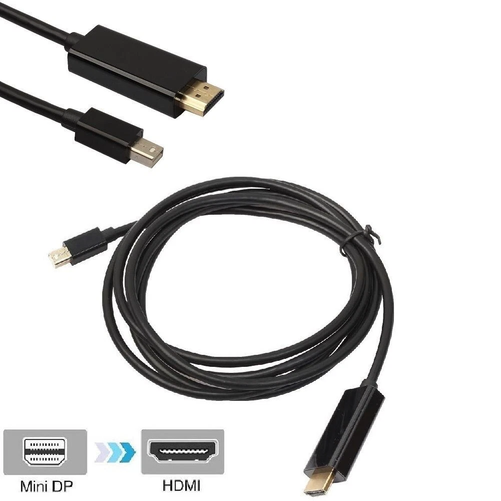 6ft DisplayPort Adapter Mini DisplayPort To HDMI Adapter - 1080p ...