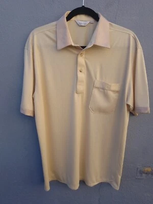 Vintage Pierre Sangan Polo Shirt Mens Size XL  Two Tone Colourway Button Retro  - Image 1 of 4