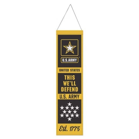Army Black Knights NCAA Heritage Banner Embroidered Wool 8" X 32" Cover