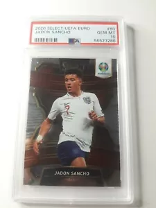 2020 Select UEFA Euro #80 Jadon Sancho England PSA 10 GEM MINT - Bild 1 von 2