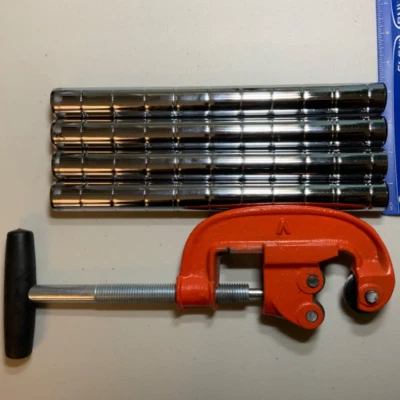 Professional Heavy Duty Pipe Cutter, 1-In to 3-In Steel for Plumbing, Automotive - Image 1 of 4