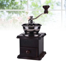 Manual Coffee Bean Hand Vintage Style Wooden Retro Burr Coffee Beans