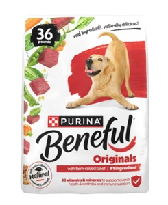 Purina Beneful Originals with Farm-Raised Beef Natural Dry Dog Food Recipe, 36lb - Picture 1 of 5