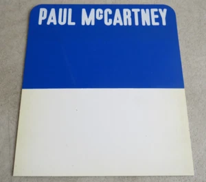 PAUL MCCARTNEY ARTIST CD BIN STORE DIVIDER NAME CARD ROCK BEATLES - Picture 1 of 2