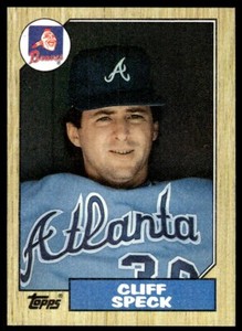 1987 Topps Baseball Card Cliff Speck Rookie Atlanta Braves #269