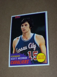 Tarjeta de Scott Wedman de baloncesto Topps 1981 #19 intercambiada casi nueva - Imagen 1 de 2