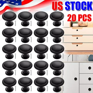 20PCS Round Kitchen Cabinet Knobs Bathroom Drawer Dresser Cupboard Handle Pulls - Picture 1 of 12