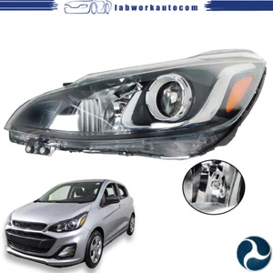 Headlight For 2019-2021 Chevy Spark Factory Halogen W/O DRL Driver Side Chrome - Picture 1 of 19