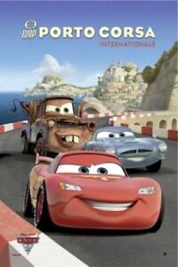 CARS 2 ~ PORTO CORSA INTL 27x39 MOVIE POSTER Pixar Disney NEW/ROLLED!