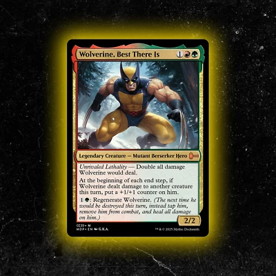 Wolverine, Best There Is - Custom Magic: The Gathering Card - High-Quality - Image 1 of 4