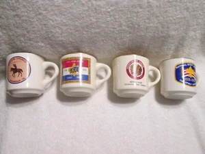 VTG Boy Scouts Coffee Mug Lot Of 4 Order of the Arrow Council Jamboree - Picture 1 of 10