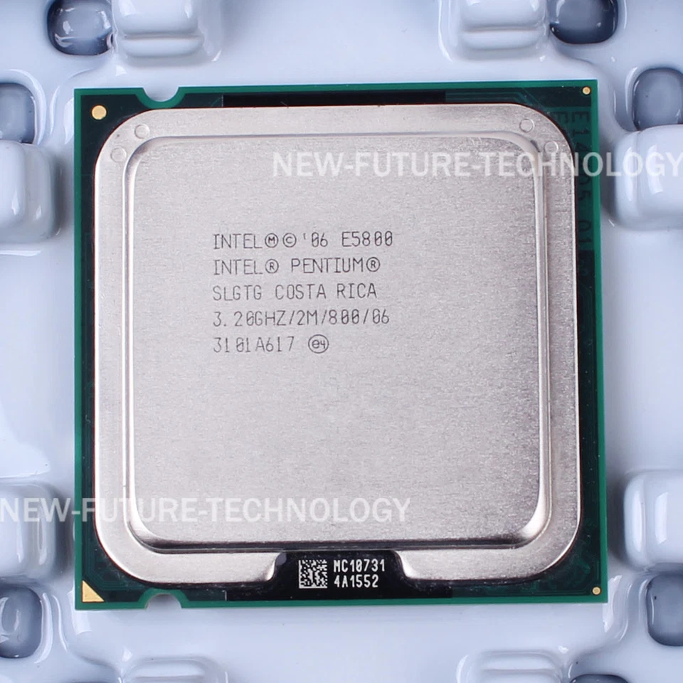 Intel Pentium Dual-Core E5800 SLGTG CPU 800/3.2 GHz LGA 775 100% Work - Image 1 of 1