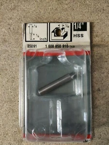Bosch 85091 1/4" Schaft HSS 1/16" x 1/8" Schnellarbeitsstahl 1-flötig gerader Bit - Bild 1 von 4